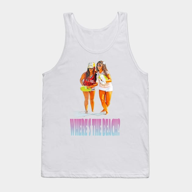 Where's The Beach? Tank Top by Ladybird Etch Co.